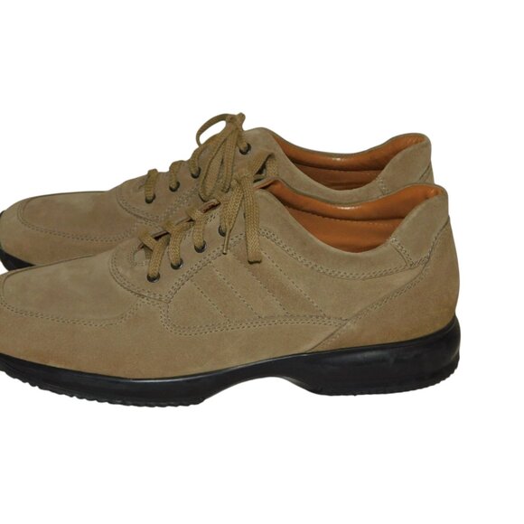 Triver Flight Lace Up Suede Leather Men's Shoes Size 45 US Size 11.5 Made Italy - Picture 5 of 10